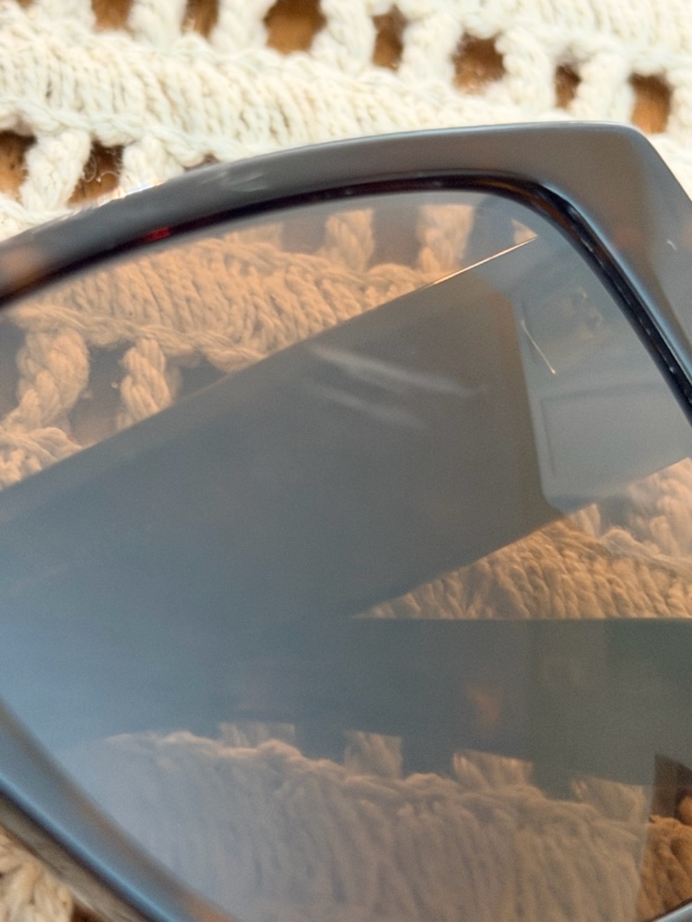 Saint Laurent Tortoiseshell Brown Square Sunglasses with Gold YSL Logo - Picture 11 of 12